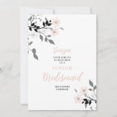 Exquisite Chic Floral Bunch Wedding Jr Bridesmaid Einladung (Vorderseite)