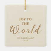 Exquisite Christmas Angel Flowers Victorian  Keramikornament (Rückseite)