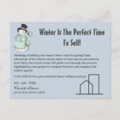 Exquisite Designs für das Winter Saisonale Real An Postkarte (Vorderseite)