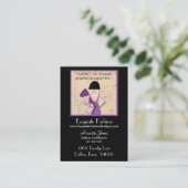 "Exquisite Diva" Mode Business Cards Visitenkarte (Stehend Vorderseite)
