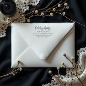 Exquisite Elegant Wedding Anniversarie Address Gummistempel