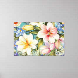 Exquisite Elegante Frühlingsblumen. Malerei Leinwanddruck