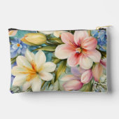 Exquisite Elegante Frühlingsblumen. Malerei Zubehörtasche (Rückseite)