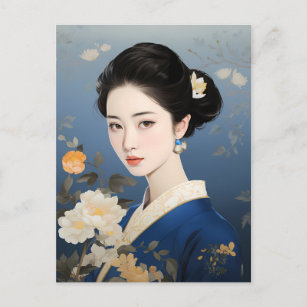 Exquisite Essenz chinesischer Eleganz" Postkarte