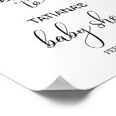 Exquisite Fall Floral Baby Dusche Willkommen Poster (Ecke)