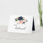 Exquisite Fall Floral Bridesmaid Vielen Dank Dankeskarte (Vorderseite)