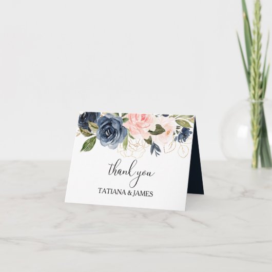 Exquisite Fall Floral Dankeschön Karte (Vorderseite)