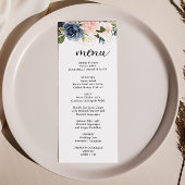 Exquisite Fall Floral Dinner Karte