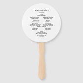 Exquisite Fall Floral Hochzeit Fächer (Rückseite)