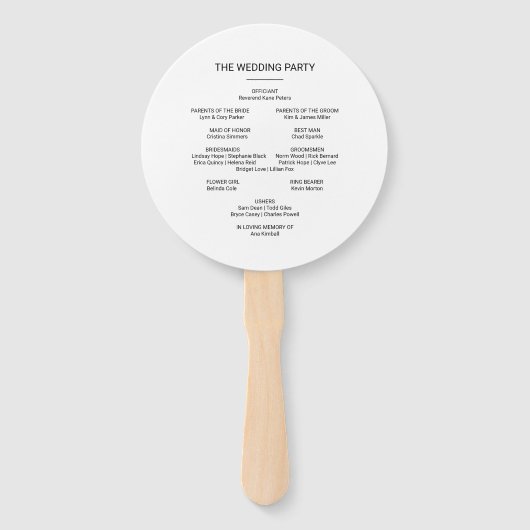 Exquisite Fall Floral Hochzeit Fächer (Rückseite)