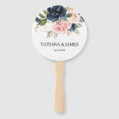 Exquisite Fall Floral Hochzeit Fächer (Vorderseite)