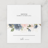 Exquisite Fall Floral Hochzeit Platzkarte (Außenseite Aufgefaltet)