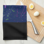 Exquisite Floral Art Kitchen Towel Geschirrtuch (Viertel Falte)