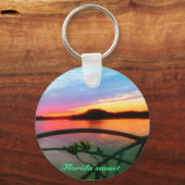 Exquisite Florida Sonnenuntergang Schlüsselanhänger (Vorderseite)
