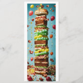 "Exquisite Fusion Delights: maßgeschneiderte Menüs Menükarte (Rückseite)