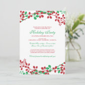 Exquisite Garden Weihnachten Einladung - Neue (Stehend Vorderseite)