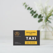 Exquisite Gold Chauffeur Logos Gelbe Taxis Visitenkarte (Stehend Vorderseite)