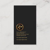 Exquisite Gold Frame Moderne Butler Services Visitenkarte (Rückseite)