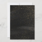 Exquisite Gold Glitter Wedding Dress Bridal Shower Einladung (Rückseite)