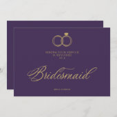 Exquisite Gold Wedding Rings Trendy Bridesmaid (Vorne/Hinten)