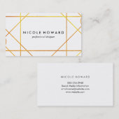 Exquisite Goldlinien Visitenkarte (Vorne/Hinten)