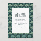 Exquisite Green Floral Pattern Begleitkarte (Vorderseite)