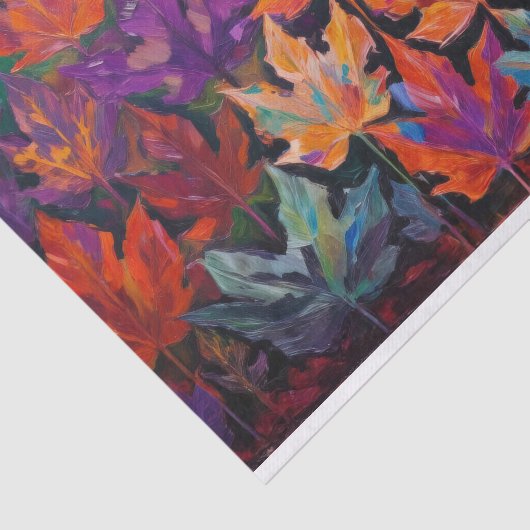 Exquisite Herbstgänge, farbenfrohe Herbstgestaltun Seidenpapier (Ausschnitt)