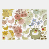 Exquisite Heritage Flora Frische Pasta machen Geschenkpapier Set (Vorderseite)