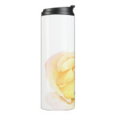 Exquisite Hübsche Gelbe Rose Thermosbecher (Nach links gedreht)