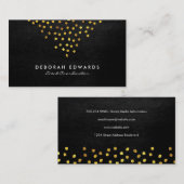 Exquisite Imitate Leather Golden Speck Visitenkarte (Vorne/Hinten)