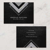 Exquisite Imitate Leder Geometric Visitenkarte (Vorne/Hinten)