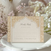 Exquisite Islamische Arch RSVP Karte für Hochzeite