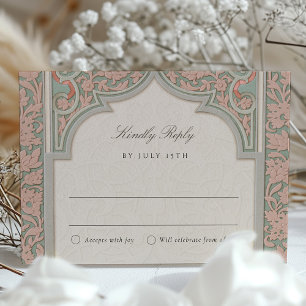 Exquisite Islamische Arch RSVP Karte für Hochzeite