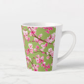 Exquisite Kirschblüten Florals auf Chartreuse Milchtasse (Rechts)