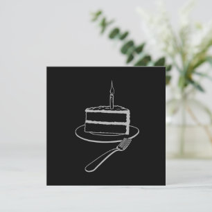 Exquisite Kuchen-Design, Geburtstag oder Event Feiertagskarte