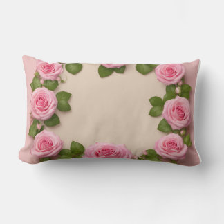 Exquisite Langkissen mit Rose Vine & Lace Design Lendenkissen