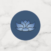 Exquisite Lotus in Blue Table Confetti Konfetti (Klein Vorderseite)