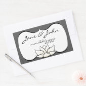 Exquisite Lotus in Pewter und White Sticker (Umschlag)
