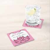 Exquisite Lotus in Pink Paper Untersetzer (Vor Ort)
