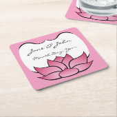 Exquisite Lotus in Pink Paper Untersetzer (angewinkelt)