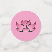 Exquisite Lotus in rosa Tischfetti Konfetti (Klein Vorderseite)