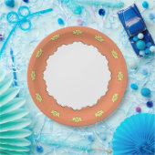 Exquisite Lotus in Sun Kissed Paper Plate Pappteller (Party)