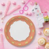 Exquisite Lotus in Sun Kissed Paper Plate Pappteller (Party)