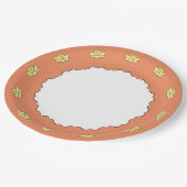 Exquisite Lotus in Sun Kissed Paper Plate Pappteller (Schrägansicht)