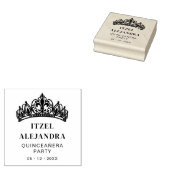 Exquisite Lys Flower Tiara Quinceañera Party  Gummistempel (Stempel)