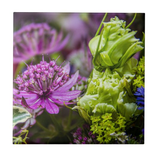 Exquisite Magie der Blüten #1 Fliese (Vorderseite)