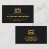 Exquisite Marmortextur Gold Linien, LKW  Visitenkarte (Vorne/Hinten)