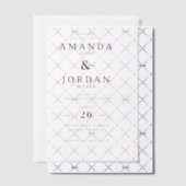 Exquisite Maroon Calligraphy Wedding Invitation Pergament Einladungen (Versetzt (Einladung))