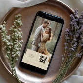 Exquisite Minimalist Wedding Botanical Monogram Einladung