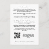 Exquisite Modern Golden Abstract Geometric Shape Begleitkarte (Rückseite)